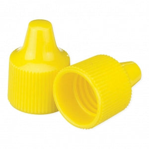 DWK Life Sciences Wheaton 15-415 PP Dropper Tip Caps - Polypropylene Dropper-Tip Cap, Size 15-415, Yellow - W242518-A