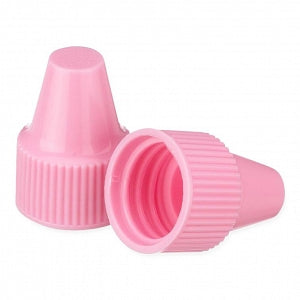 DWK Life Sciences Wheaton 13-425 PP Dropper Tip Caps - Polypropylene Dropper-Tip Cap, Size 13-425, Pink - W242531-A