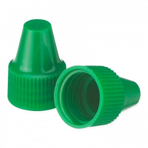 DWK Life Sciences Wheaton 13-425 PP Dropper Tip Caps - Polypropylene Dropper-Tip Cap, Size 13-425, Green - W242536-A