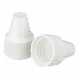 DWK Life Sciences Wheaton 13-425 PP Dropper Tip Caps - Polypropylene Dropper-Tip Cap, Size 13-425, White - W242540-A