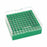 DWK Life Sciences Wheaton KEEPIT 100 Freezer Box - KeepIT-100 Plastic Freezer Box for 100 Internal Thread Vials, Green - W651704-G