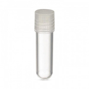 DWK Life Sciences Wheaton CryoElite NAT Caps - CryoElite Nonsterile Polypropylene Cryogenic Vial, Natural Color External Screw Cap, No Writing Patch, 2 mL Capacity - W985851