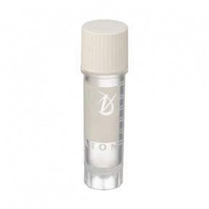 DWK Life Sciences Wheaton CryoElite Cap - CryoElite Sterile Polypropylene Cryogenic Vial, White External Screw Cap, Writing Patch, 2 mL Capacity - W985863