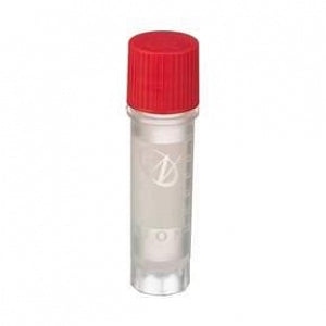 DWK Life Sciences Wheaton CryoElite Cap - CryoElite Sterile Polypropylene Cryogenic Vial, Red External Screw Cap, Writing Patch, 2 mL Capacity - W985864