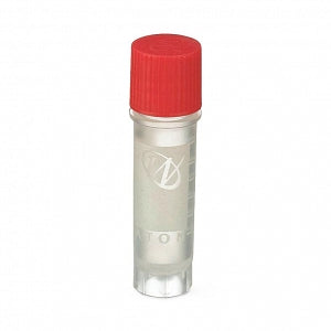 DWK Life Sciences Wheaton CryoElite Cap - CryoElite Sterile Polypropylene Cryogenic Vial, Red External Screw Cap, Writing Patch, 2 mL Capacity - W985864