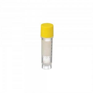 DWK Life Sciences Wheaton CryoElite Cap - CryoElite Sterile Polypropylene Cryogenic Vial, Yellow External Screw Cap, Writing Patch, 2 mL Capacity - W985866-100