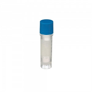 DWK Life Sciences Wheaton CryoElite Cap - CryoElite Sterile Polypropylene Cryogenic Vial, Blue External Screw Cap, Writing Patch, 2 mL Capacity - W985868-100