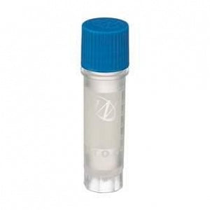 DWK Life Sciences Wheaton CryoElite Cap - CryoElite Sterile Polypropylene Cryogenic Vial, Blue External Screw Cap, Writing Patch, 2 mL Capacity - W985868