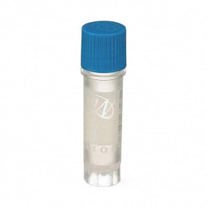 DWK Life Sciences Wheaton CryoElite Cap - CryoElite Sterile Polypropylene Cryogenic Vial, Blue External Screw Cap, Writing Patch, 2 mL Capacity - W985868