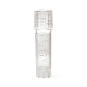 DWK Life Sciences Wheaton CryoElite NAT Caps - Sterile Polypropylene Cryogenic Vial, Natural Color External Screw Cap, Writing Patch, 2 mL Capacity - W985872