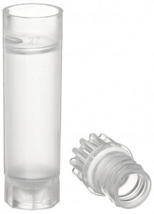 DWK Life Sciences Wheaton CryoElite NAT Caps - CryoElite Nonsterile Polypropylene Cryogenic Vial, Natural Color Internal Screw Cap, No Writing Patch, 2 mL Capacity - W985903