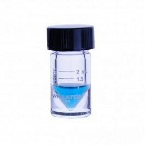 DWK Wheaton V Vial with Solid-Top Screw Cap: Clear - VIAL, GLASS, CLR, GRAD, CON-V, W/CAP, 2ML - W986272NG