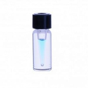 DWK Wheaton V Vial with Open-Top Screw Cap: Clear - VIAL, GLASS, CLR, CON-V, O / T CAP, CLR, 0.1ML - W986281NG