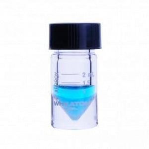 DWK Wheaton V Vial with Open-Top Screw Cap: Clear - VIAL, GLASS, CLR, GRAD, CON-V, O / T CAP, 2ML - W986298NG