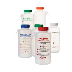 DWK Life Sciences Azlon Integral Round Wash Bottles - Azlon Integral Round Wash Bottle, Isopropanol, 500 mL - WGW804P