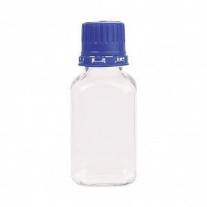 DWK Life Sciences Wheaton PETG Square media Bottle - Square PETG Sterile Media Bottle with Tamper-Evident Cap, 250 mL - WPBGC0250S