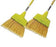 Waxie Sanitary Suppy Angled Upright Broom With Wood Handle - Angled Broom, Upright, Plastic - 051291