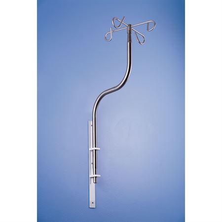 Wall Mounted IV Pole Wall Mounted IV Pole - 8"W x 14"L x 30"H