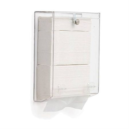 Wall-Mounted Tri-Fold Paper Towel Dispenser Wall-Mounted Tri-Fold Towel Dispenser - 8.25"W x 7.75"D x 5"H