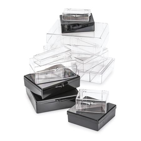 Western Blot Box Choice of Clear or Light Blocking Black 11.6cm W x 11.6cm L x 3.2cm H