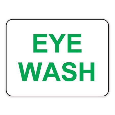 Warning Sign Eye Wash