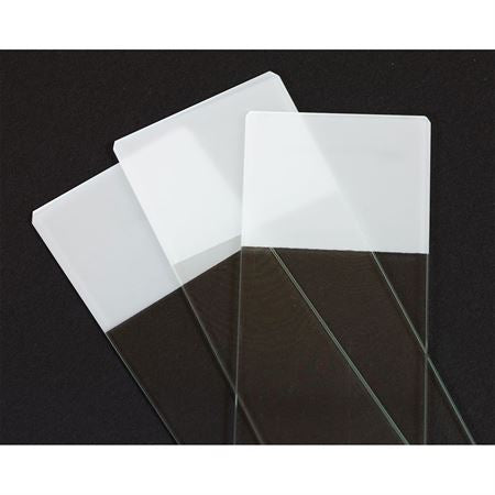 White Frost Slides 45° Beveled Edge - Double Frost