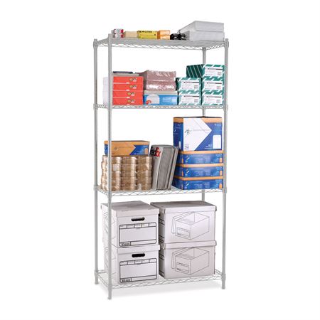 Add-On Track Storage for ML24172 Wire Shelf - 48"W x 24"L x 1"H