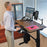 Workfit-D Sit-Stand Desks Workfit-D Sit-Stand Desk - Walnut/Black