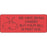 Label Paper Permanent We Hate Being 2 1/4" X 7/8" Fl. Red 1000 Per Roll