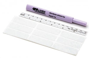 Xodus Medical Ruled Cap Skin Markers - Skin Marker with Flexible Ruler and Label, Regular Tip - 10600