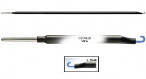 Xodus Medical Laparoscopic J Hook Electrodes - Laparoscopic Electrode, J-Hook, Hand Control - 20081