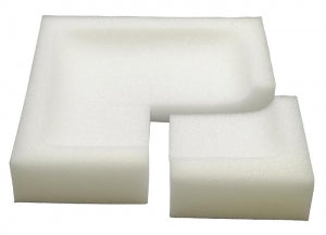 Xodus Medical Surgical Tray Corner Protectors - White Surgical Tray Foam Corner Protector Set of 4 - 40461