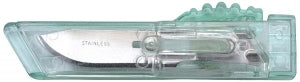 Xodus Medical Safety Cartridge Scalpels - Safety Scalpel, Reusable, Stainless Steel, Sterile, Green Cartridge, #10 - 90100