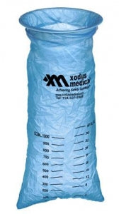 Xodus Medical Emesis Containment Bags and Dispensers - Emesis Bag, Blue, 1000 mL - NS30820