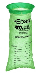 Xodus Medical Emesis Containment Bags and Dispensers - Emesis Bag, Biodegradable, Green - NS30835