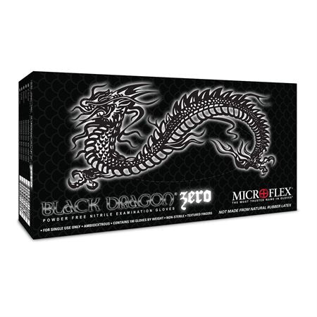 Black Dragon Zero Exam Gloves X-Small