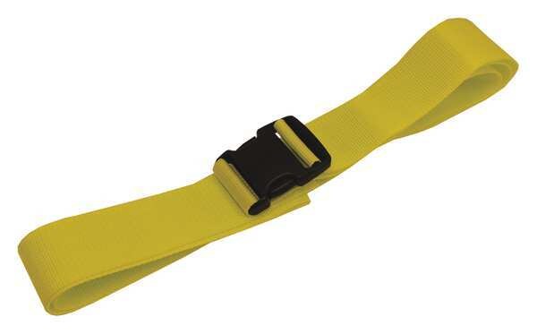 Medsource Labs Medsource Polypropolylene Straps - Polypropylene Strap, Plastic Buckle, 1-Piece, Yellow, 9' - MS-ST9002