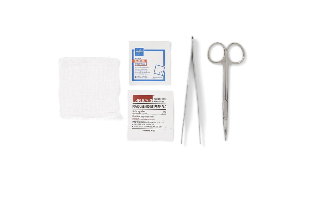 Suture Removal Trays with COMFORT LOOP Scissors