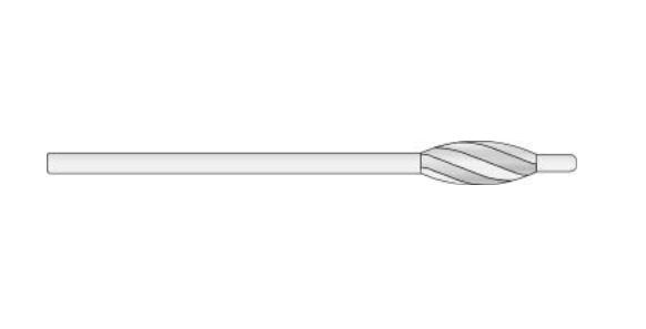 Microaire Surgical Swanson Pilot Point Reamer Burs - Swanson Pilot Stainless Steel Reamer Bur, 5 Flutes x 5 mm - ZB-145