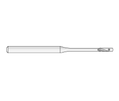 Microaire Wire Pass Drill Burs - Wire-Pass Drill Bur, Stainless Steel, Short, 2 Flutes x 1 mm - ZB-447