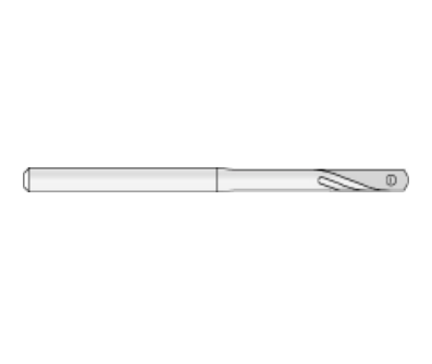 Microaire Wire Pass Drill Burs - Wire-Pass Drill Bur, Stainless Steel, Short, 2 Flutes x 2 mm - ZB-449