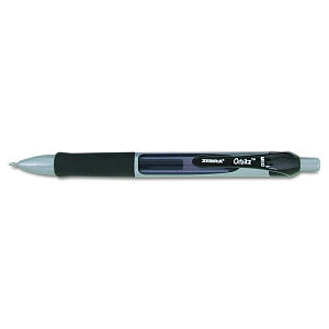 Zebra Pen Corp Pens: Orbitz Retractable Gel Pen, Gray and Black Barrel, Medium, 0.7 mm, Black - Orbitz Retractable Gel Pen, Gray and Black Barrel, Medium, 0.7 mm, Black - 41010