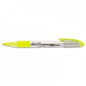 Zebra Zazzle Yellow Liquid Ink Highlighter Pen - Zazzle Liquid Ink Highlighters, Chisel Tip, Yellow - 77050