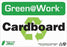 Zing Enterprises LLC Green at Work Recycle Signs - SIGN, GREEN@WORK, CARDBOARD, 7X10 - 1024