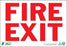 Zing Enterprises LLC Fire Exit Signs - Fire Exit Sign, Aluminum, 7" x 10" - 1079A