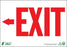 Zing Enterprises LLC Exit Left Arrow Signs - Exit Sign with Left Arrow, Aluminum, 7" x 10" - 1082A