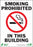 Zing Enterprises LLC Smoking Prohibited Signs - SIGN, SMOKING PROHIBITED, 10X7, ADHESIVE - 1086S