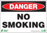 Zing Enterprises LLC Danger No Smoking Signs - SIGN, DANGER NO SMOKING, 7X10, AL - 1109A