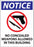 Zing Enterprises LLC No Concealed Weapons in Building Signs - LABEL, NO CONCEALED WPONS ALLWD, 7X5, 2PK - 1812S