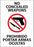 Zing Enterprises LLC No Concealed Weapons Bilingual Signs - DECAL, CONCEALED WEAPON, BILING 7X5 2PK - 1828D